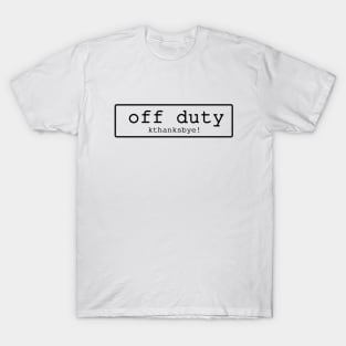 No. 1 Off Duty T-Shirt